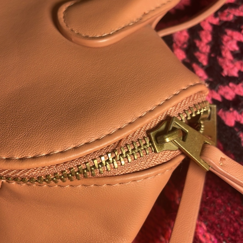 Light Brown Universal Thread Mini Backpack With A… - image 5